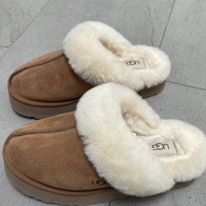 Ugg slippers size 8 in chestnut